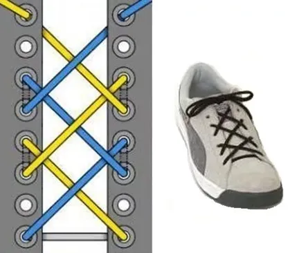 Как завязать шнурки на кроссовках 3