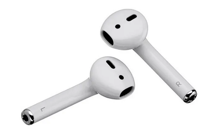 Пример беспроводных наушников AirPods для телефона