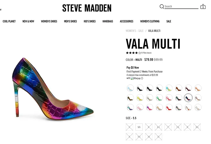 Официальный сайт Steve Madden