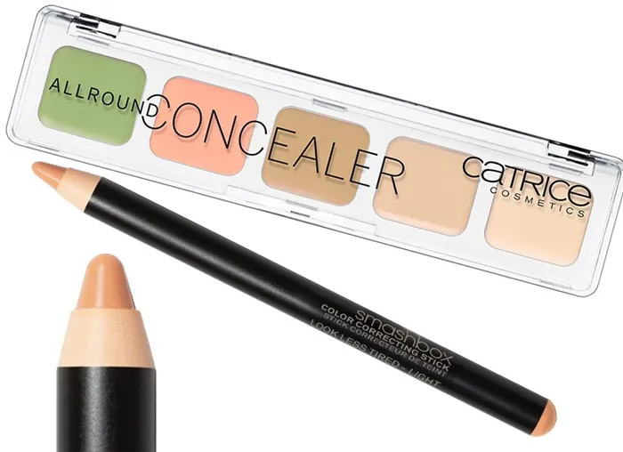 Корректоры: Allround Concealer, Catrice; Color Correcting Stick, Smashbox.