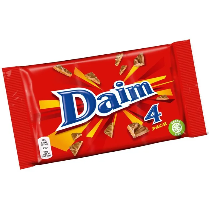 Daim 4-Pack Suklaapatukka 112G (4X28G) – купить за 332 ₽ с доставкой из Финляндии