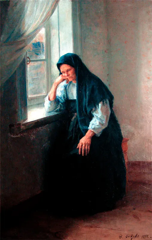 Портрет Анны Ивановны Сычковой, матери художника, Федот Сычков, 1898