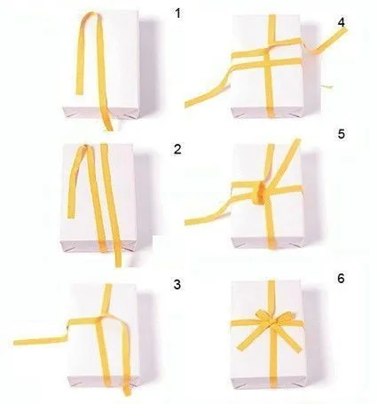 Как обвязать коробку лентой красиво с бантом