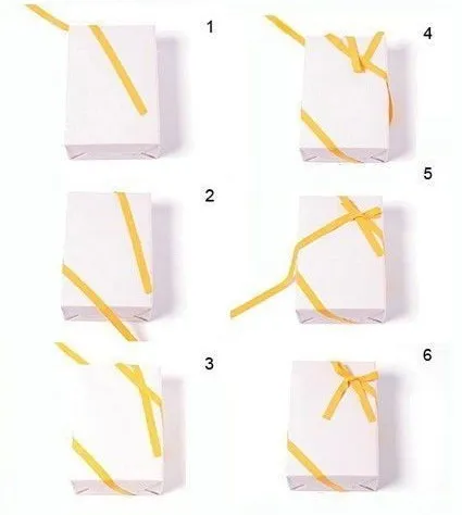 Как обвязать коробку лентой красиво с бантом