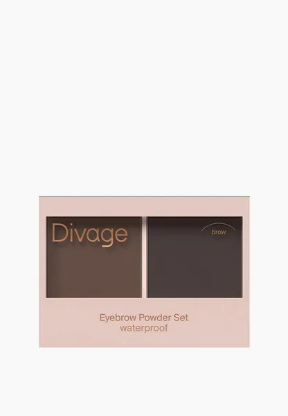 Набор для макияжа бровей Divage Waterproof Brow Powder.