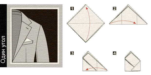 Как сложить платок в карман пиджака красиво 2