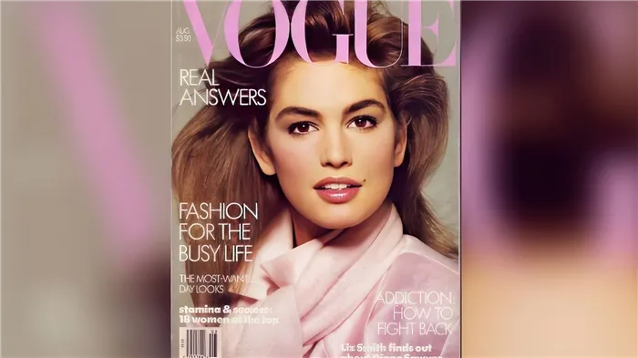 1986: первая обложка Vogue с Синди Кроуфорд